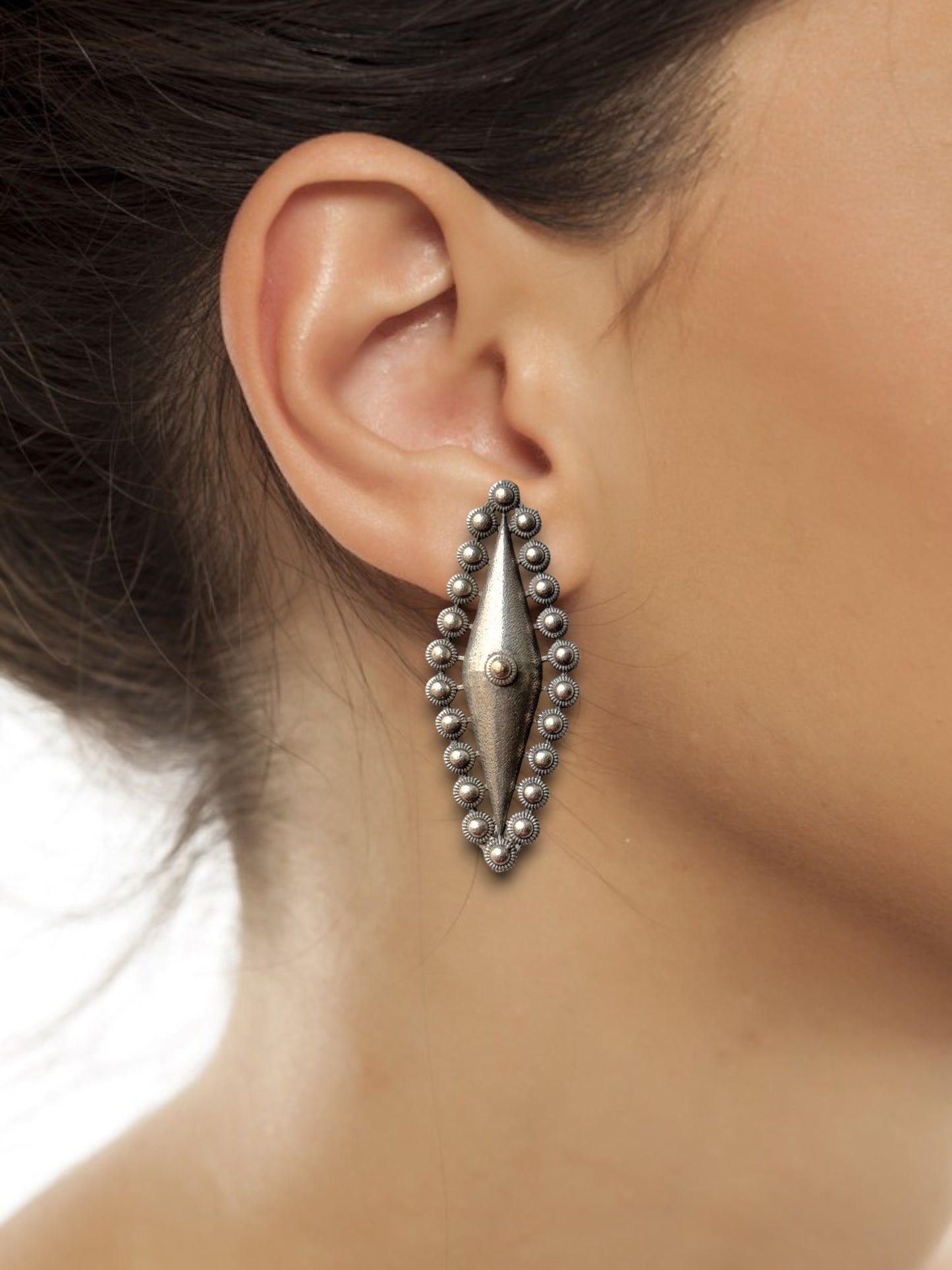 Premium Silver Replica Earrings