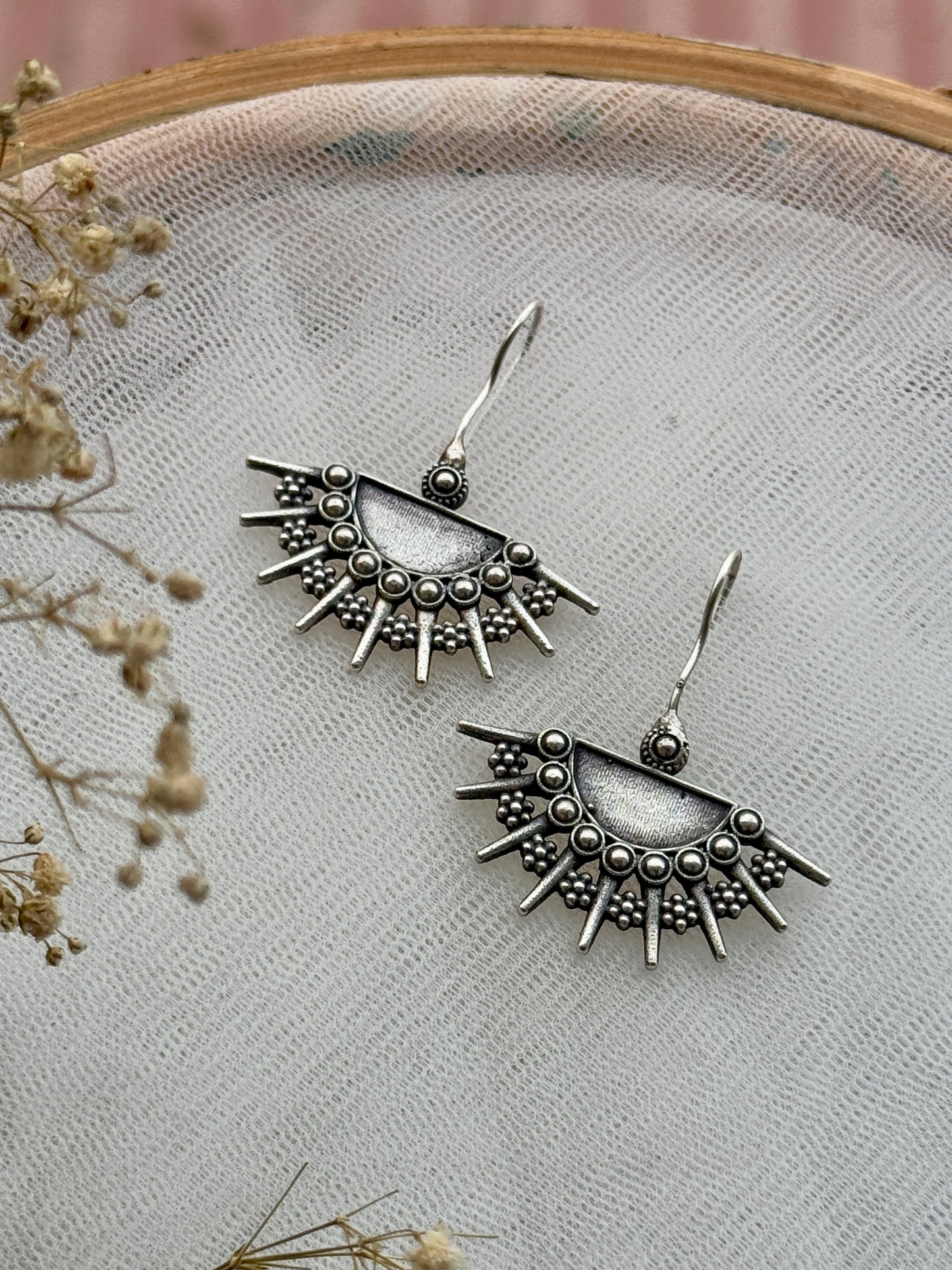 Silver Plated Drop Earrings