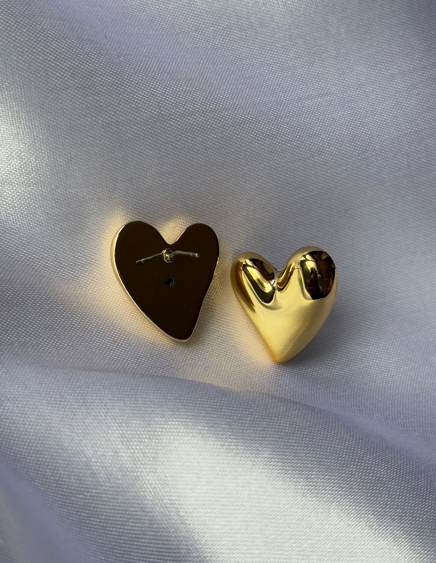 Anti-Tarnish Heart Earrings