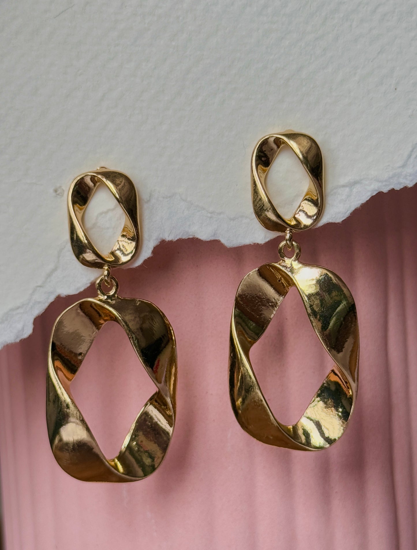 18 KT Gold-Plated Anti-Tarnish Hanging Earrings