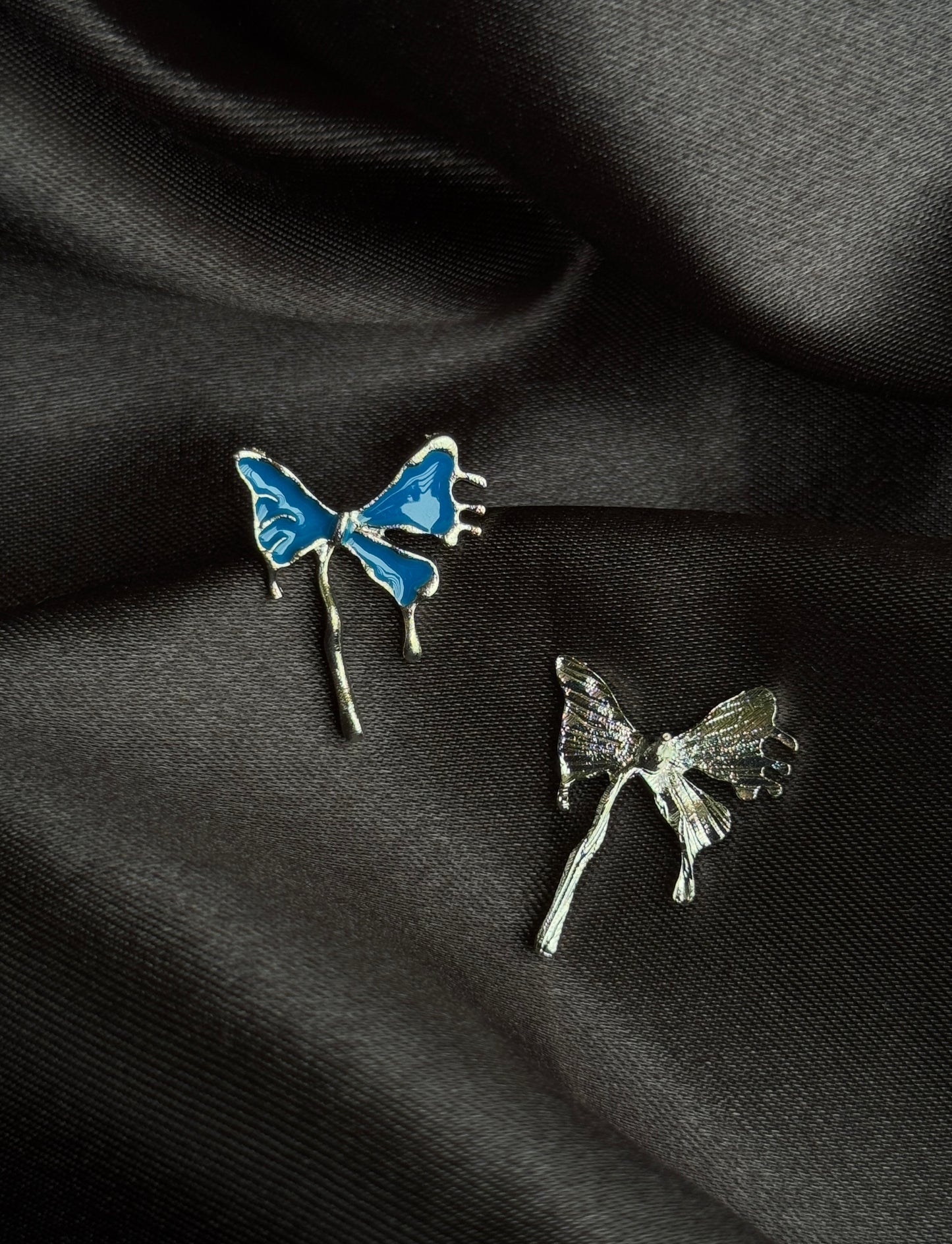 Anti-Tarnish Dual Butterfly Earrings