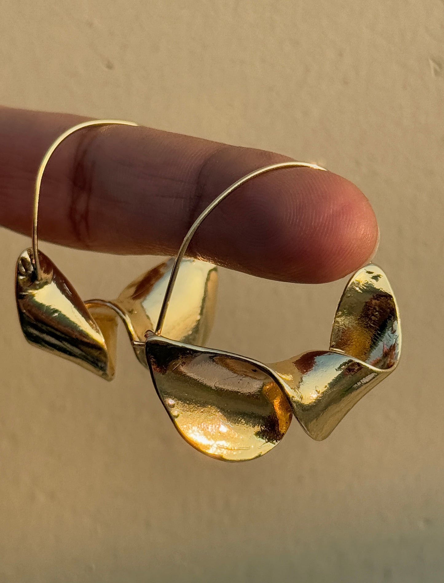 Anti-Tarnish Twisted Fula Earrings