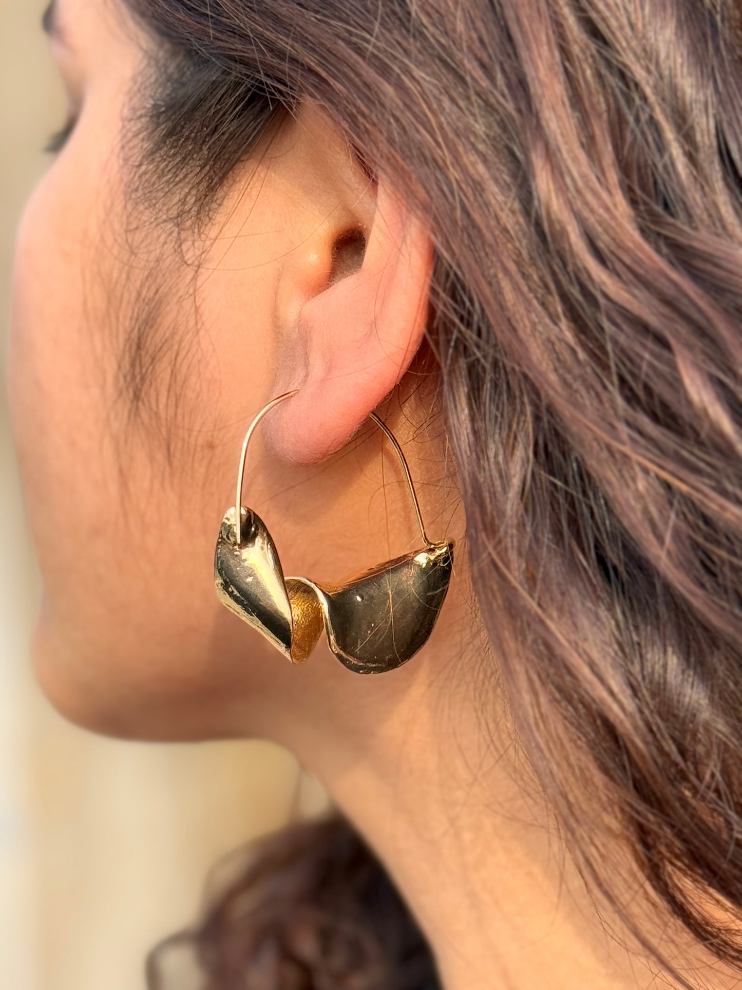 Anti-Tarnish Twisted Fula Earrings
