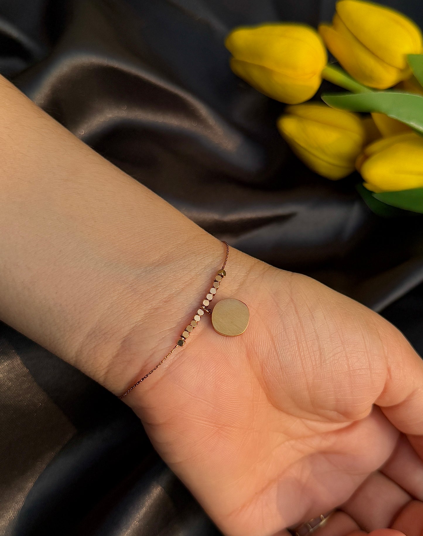 Smiley Charm Anti-Tarnish Bracelets