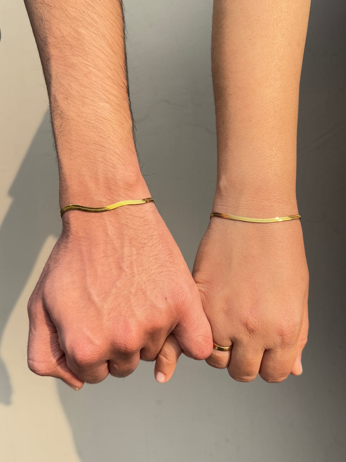 Love Bracelets for Couples | Gold Anti-Tarnish Matching Bracelets