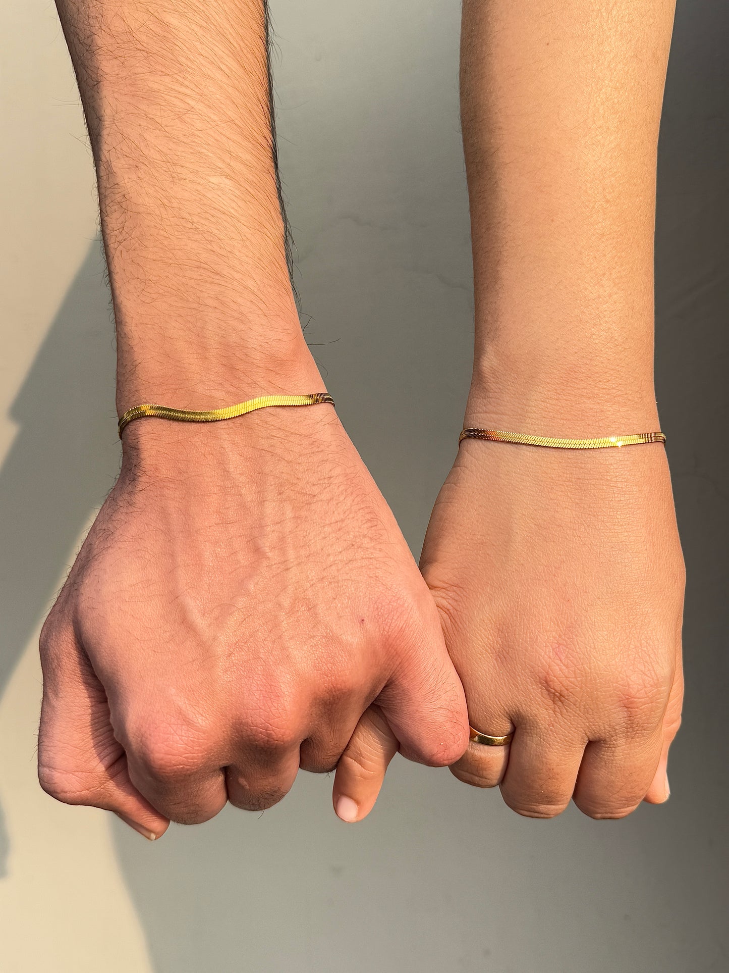 Love Bracelets for Couples | Gold Anti-Tarnish Matching Bracelets