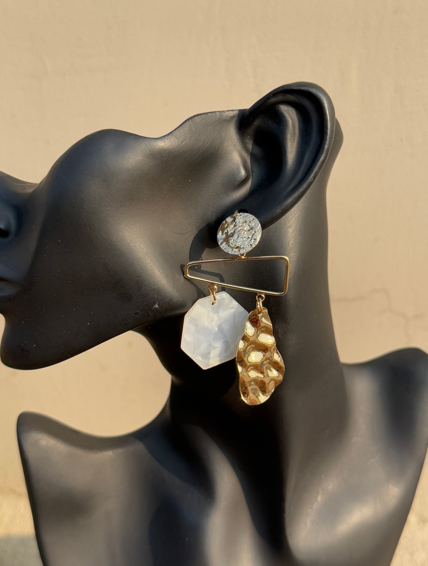 Geometric Anti-Tarnish Earrings | Waterproof