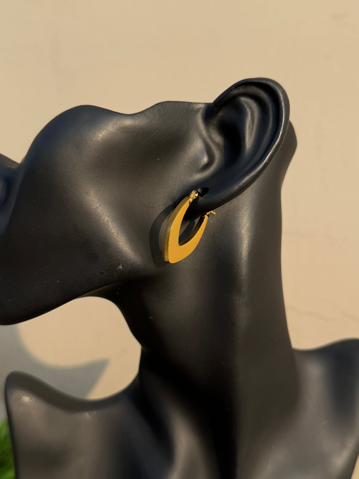 Anti-Tarnish Matte 18KT Gold Plated Earrings | Waterproof & Hypoallergenic