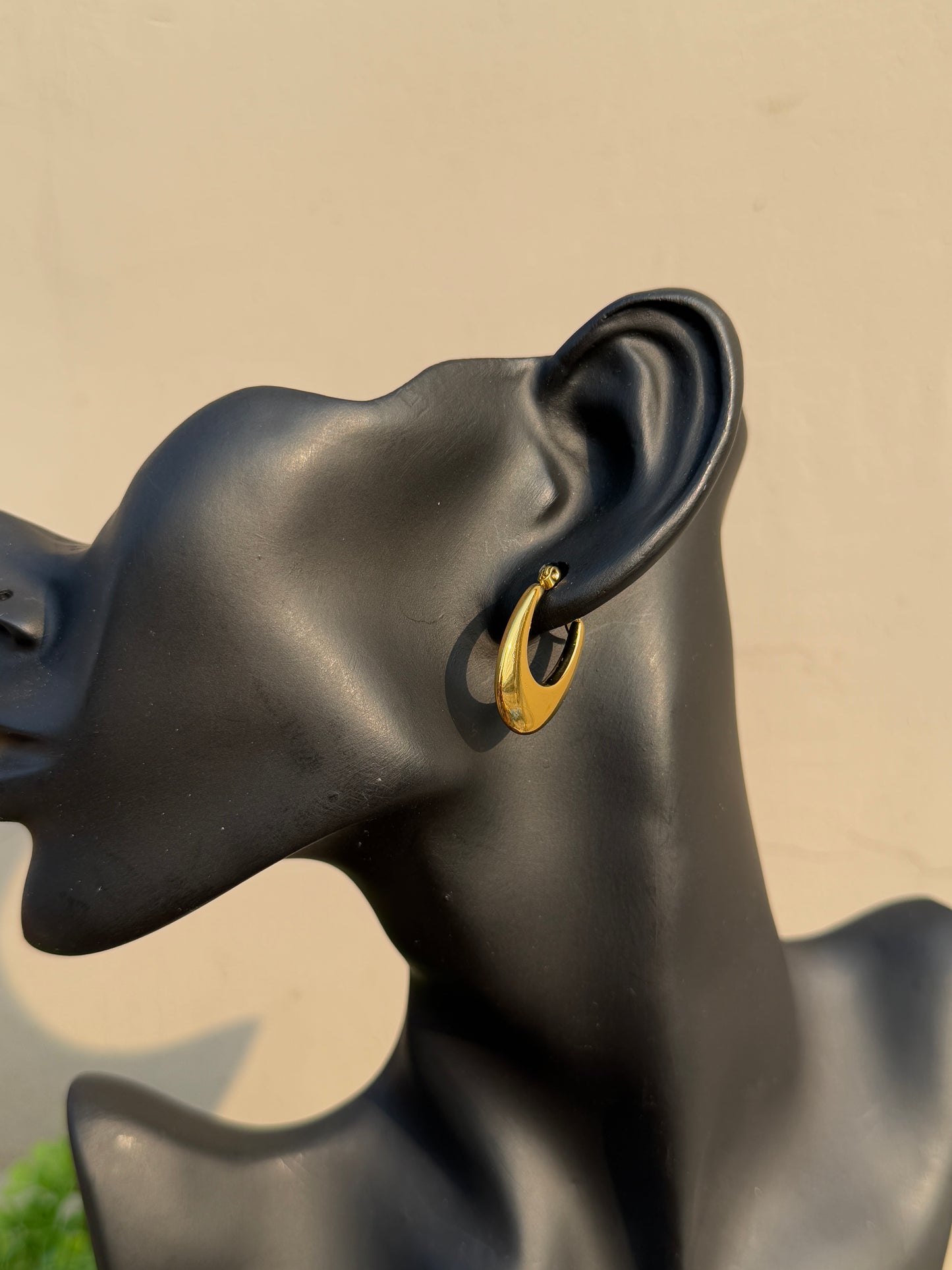 Anti-Tarnish U-Shaped 18KT Gold Plated Earrings | Waterproof & Hypoallergenic