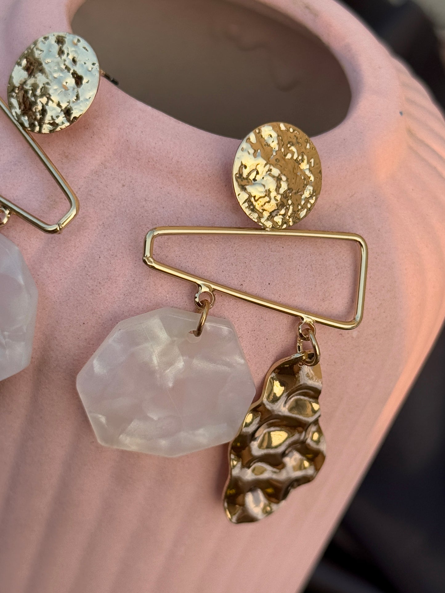 Geometric Anti-Tarnish Earrings | Waterproof