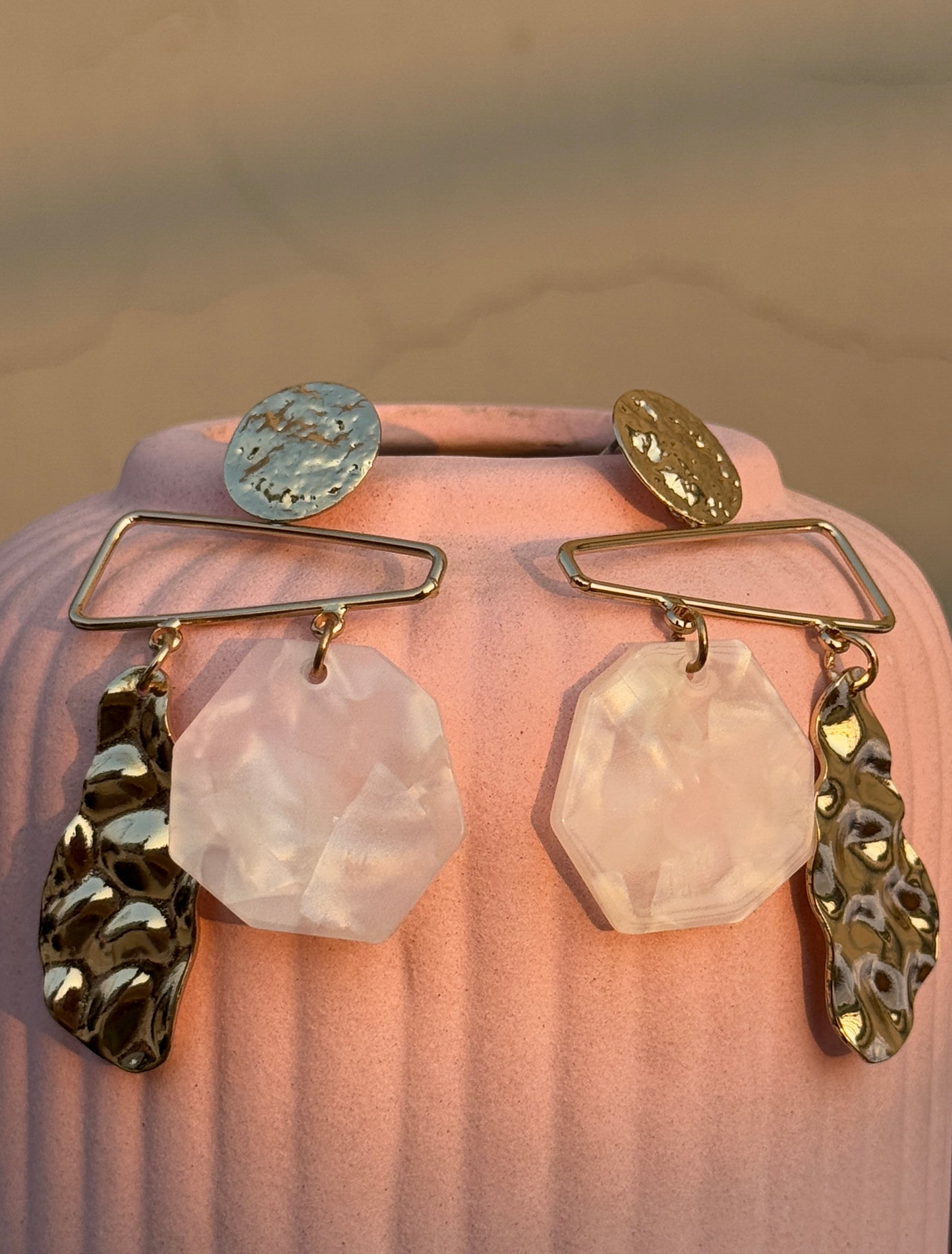 Geometric Anti-Tarnish Earrings | Waterproof