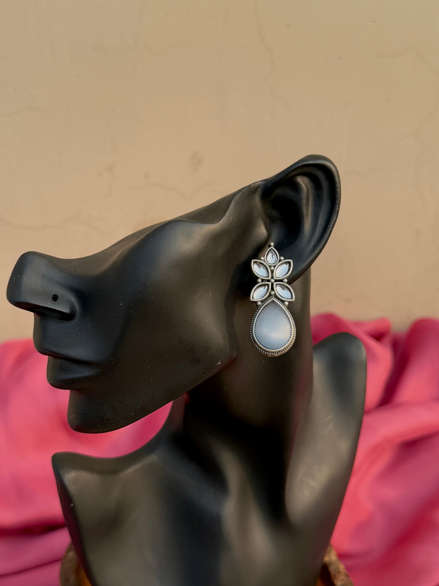 Multi-Colour Monalisa Stone Earrings