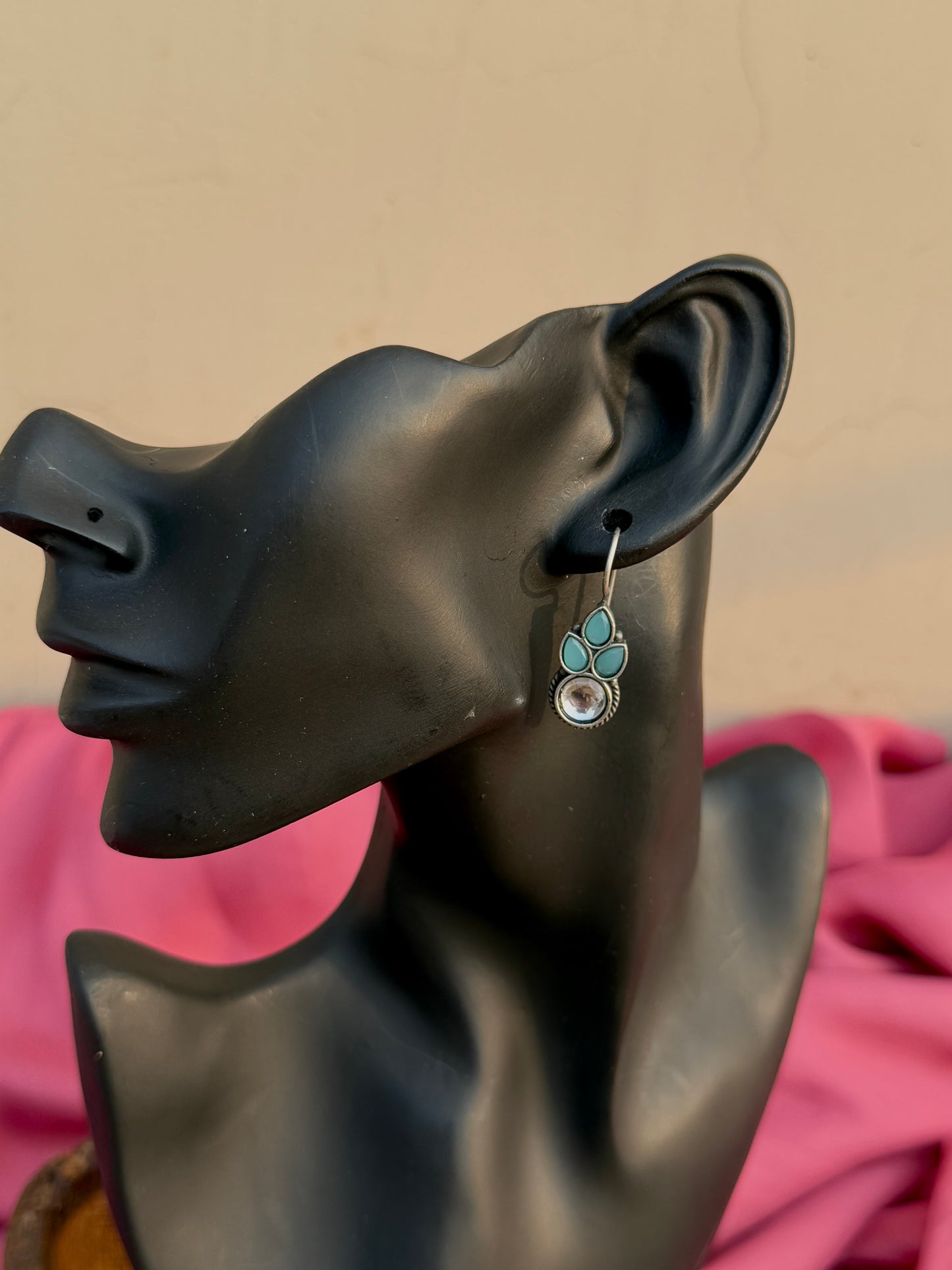 German Silver Lightweight Daily Wear Hook Earrings