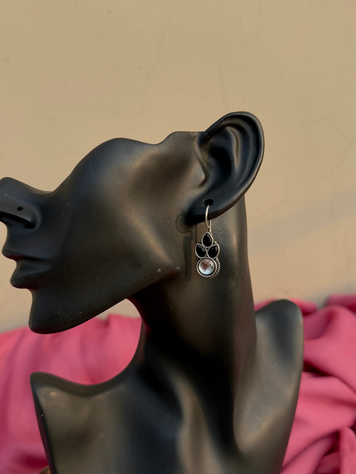 German Silver Lightweight Daily Wear Hook Earrings