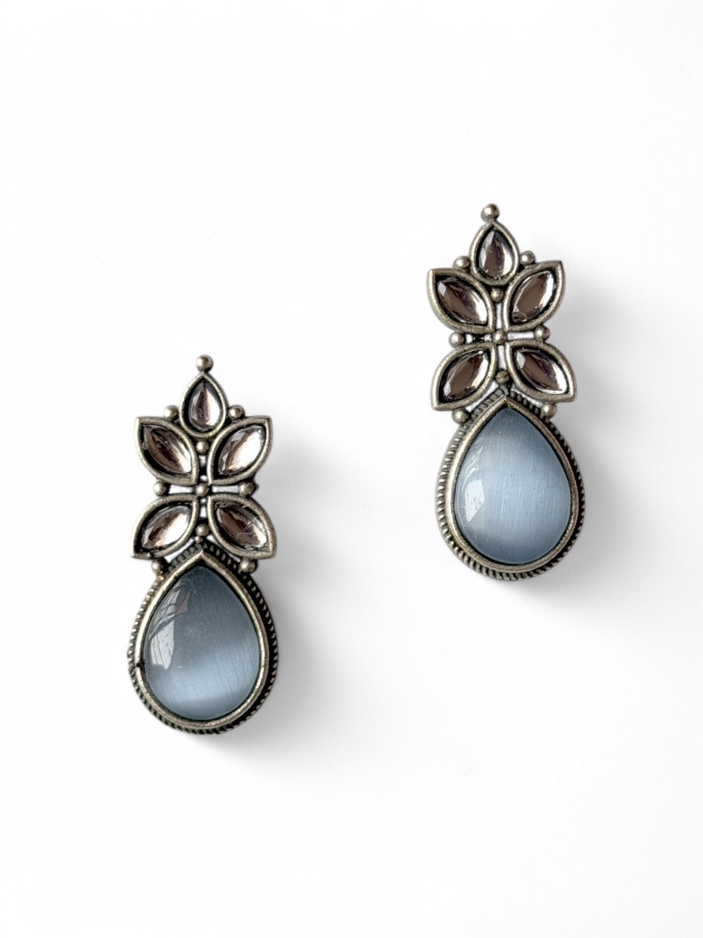 Multi-Colour Monalisa Stone Earrings
