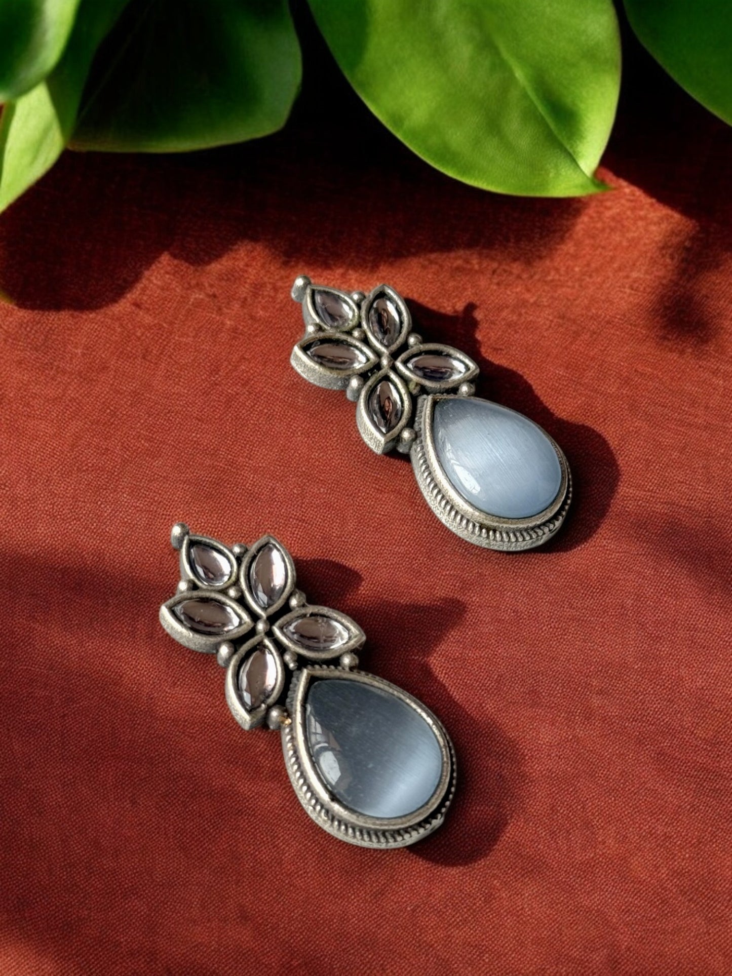Multi-Colour Monalisa Stone Earrings