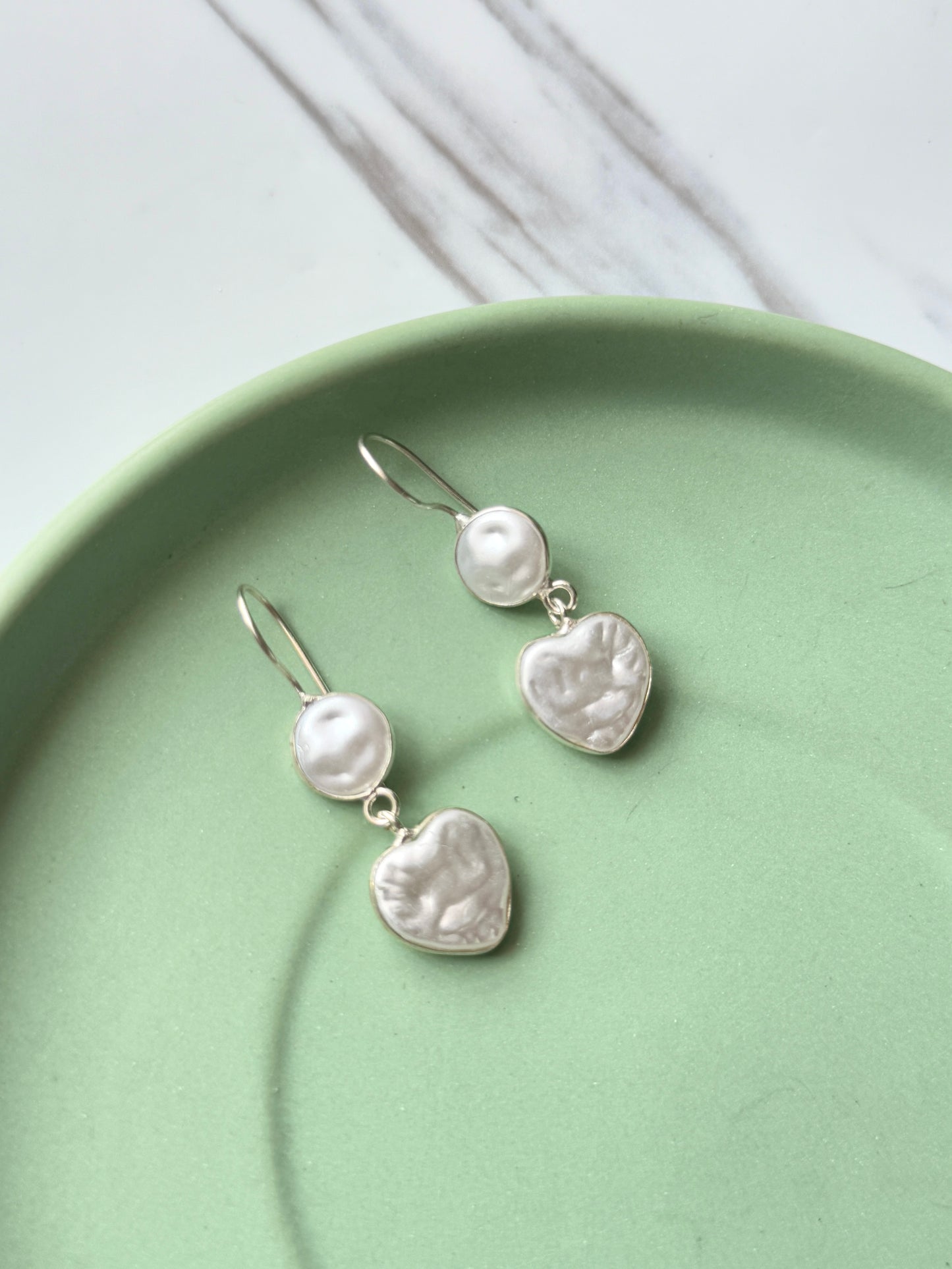 Dual Silk Stone Drop Earrings | Elegant & Timeless