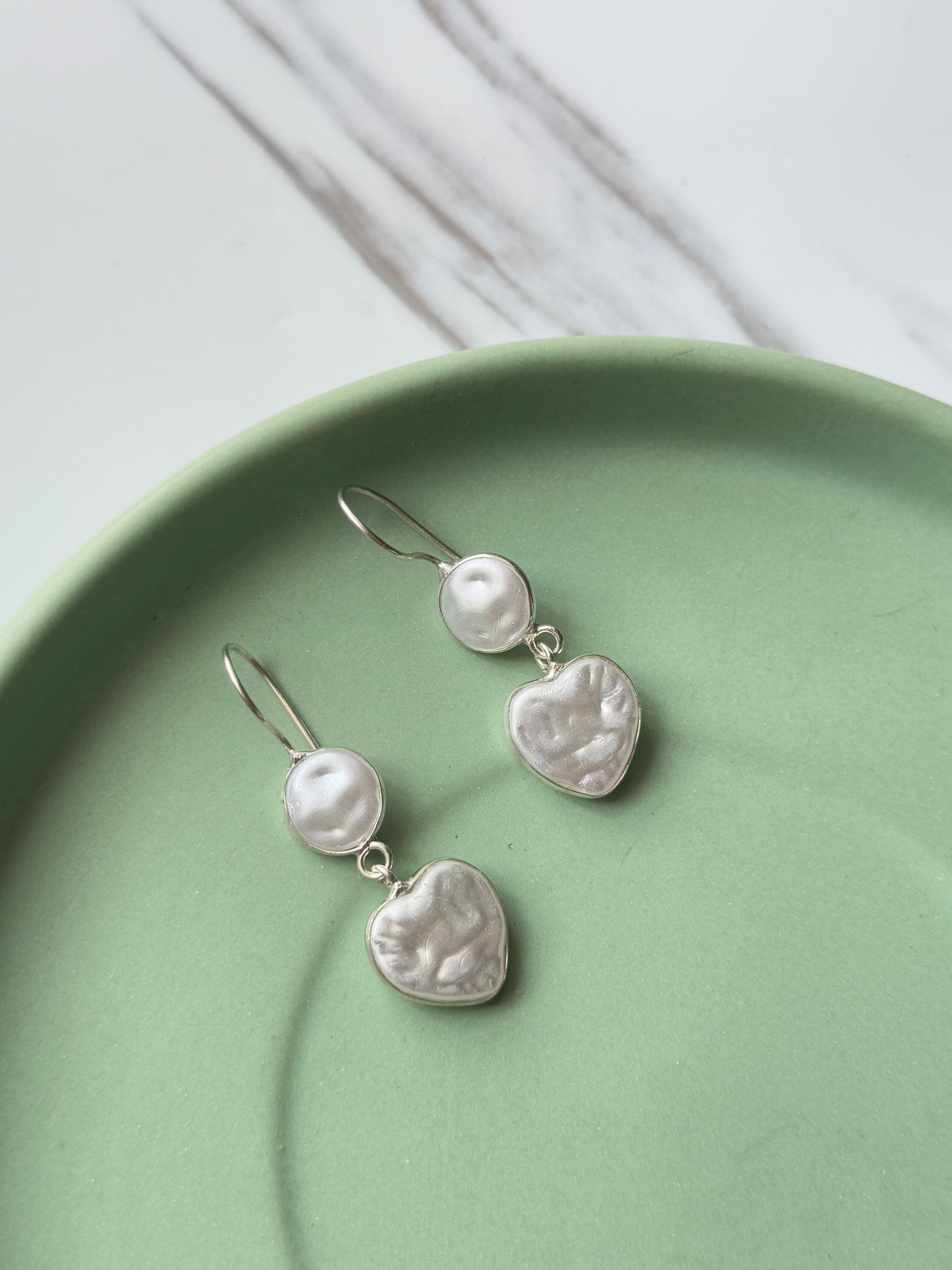 Dual Silk Stone Drop Earrings | Elegant & Timeless