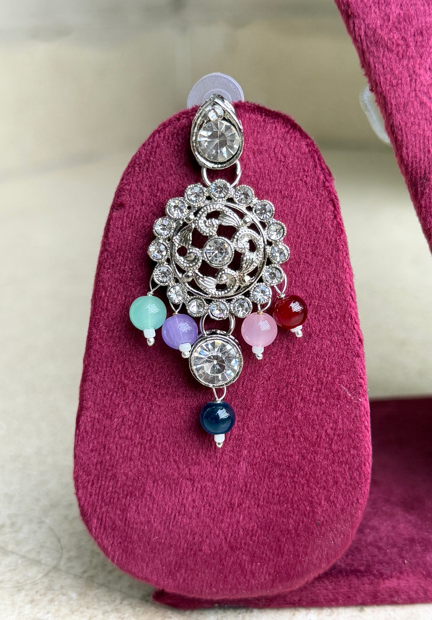 Elegant Necklace Set with Earrings & Maang Tikka
