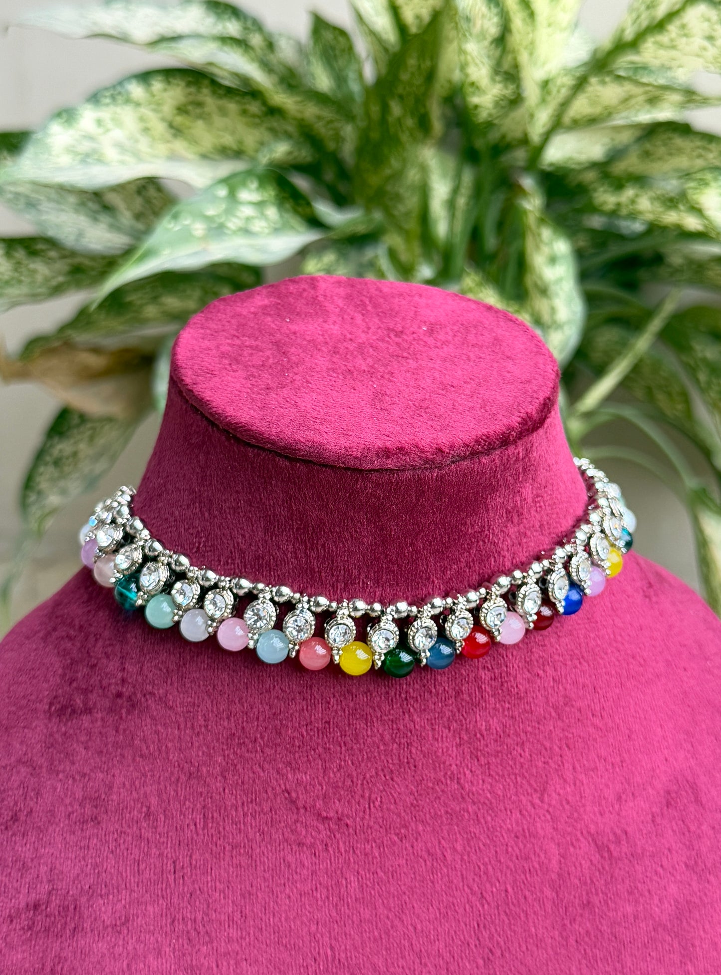 Elegant Necklace Set with Earrings & Maang Tikka