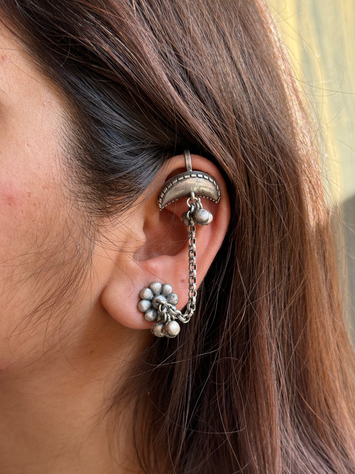 Moon & Star-Inspired Elegant Earcuff