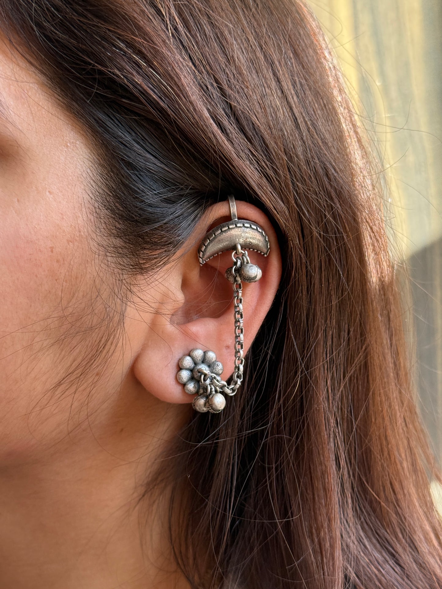Moon & Star-Inspired Elegant Earcuff
