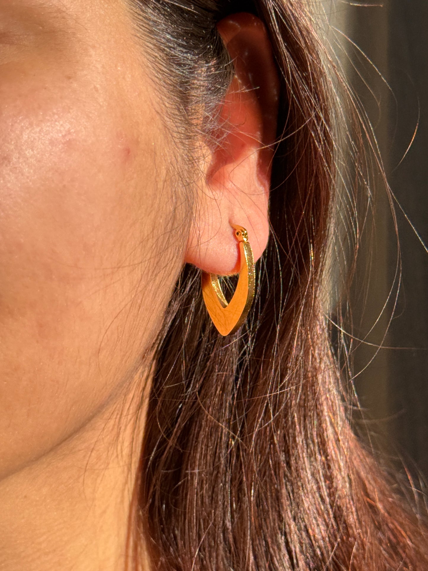 Anti-Tarnish Matte 18KT Gold Plated Earrings | Waterproof & Hypoallergenic