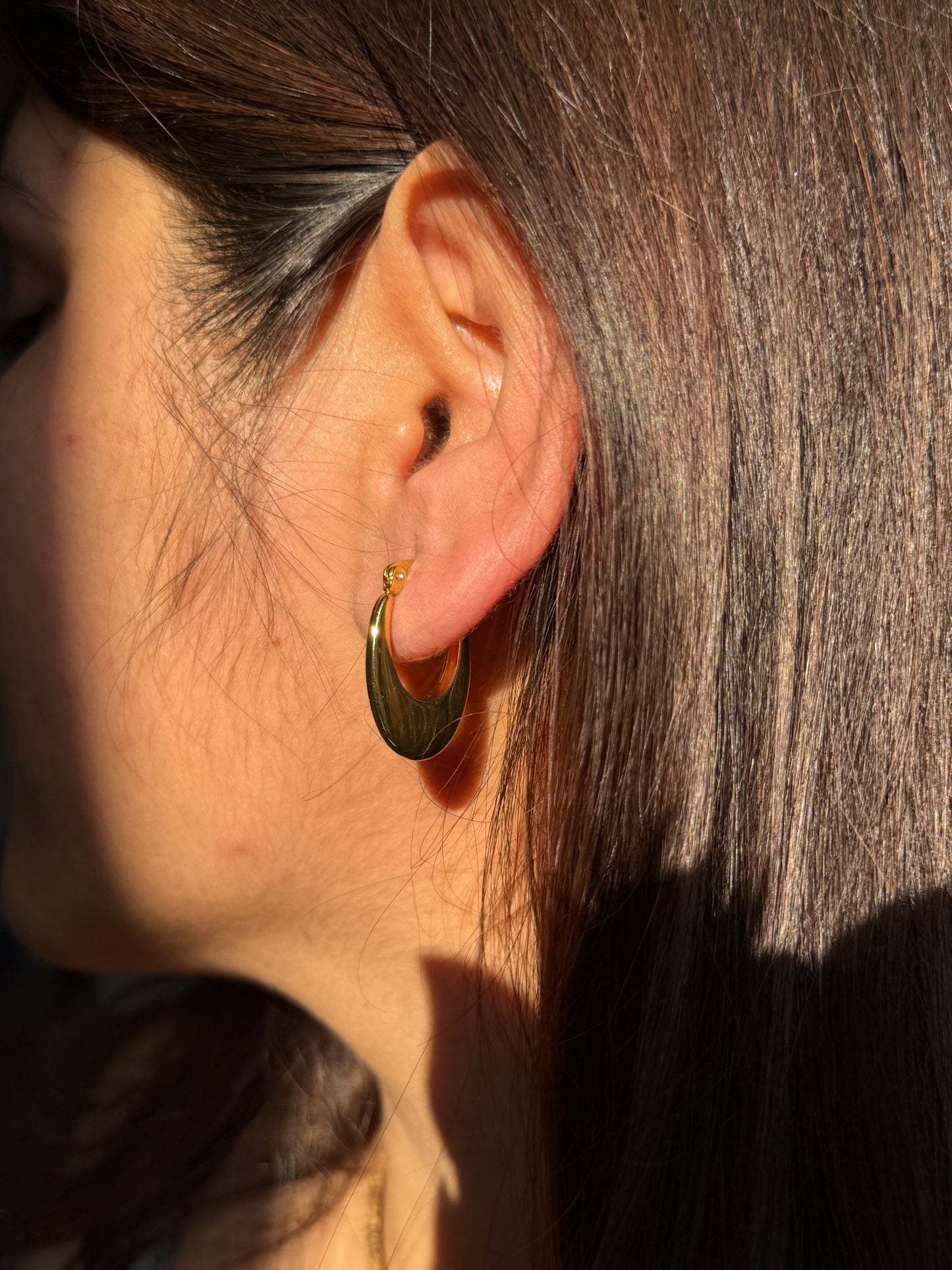 Anti-Tarnish U-Shaped 18KT Gold Plated Earrings | Waterproof & Hypoallergenic