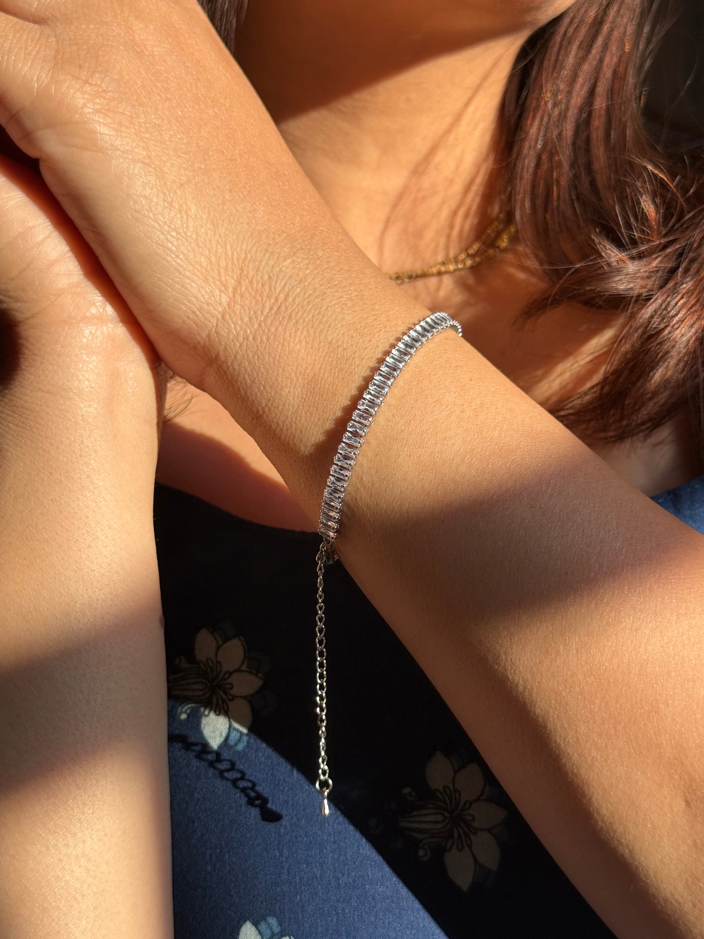 Minimalist Charm Anti-Tarnish Tennis Bracelet