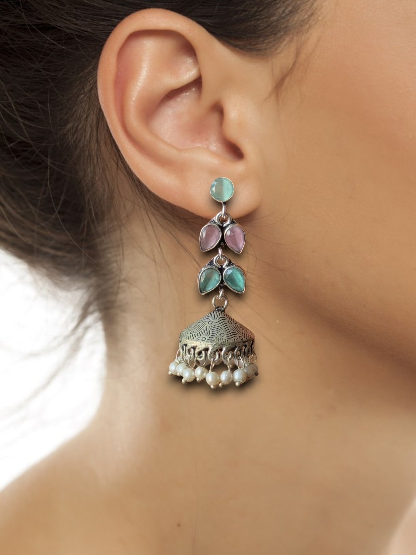 Silver Lookalike Jhumki