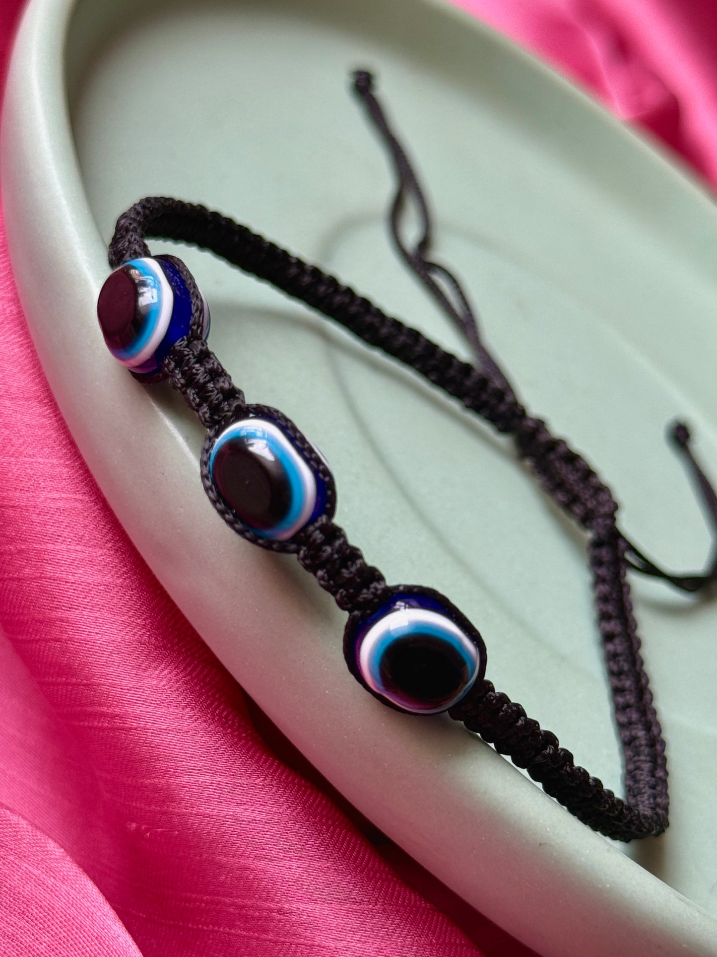 Evil Eye Charm Adjustable Anklet for Women