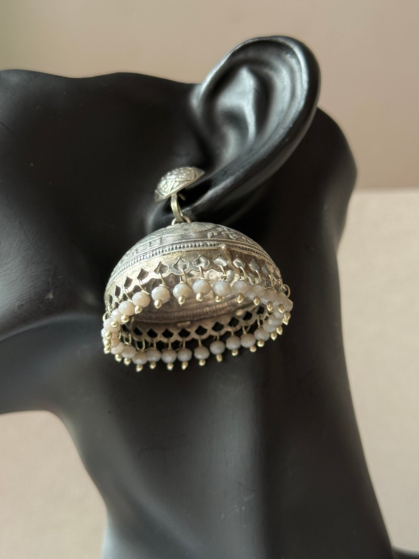 Lightweight Engraved Jhumkas