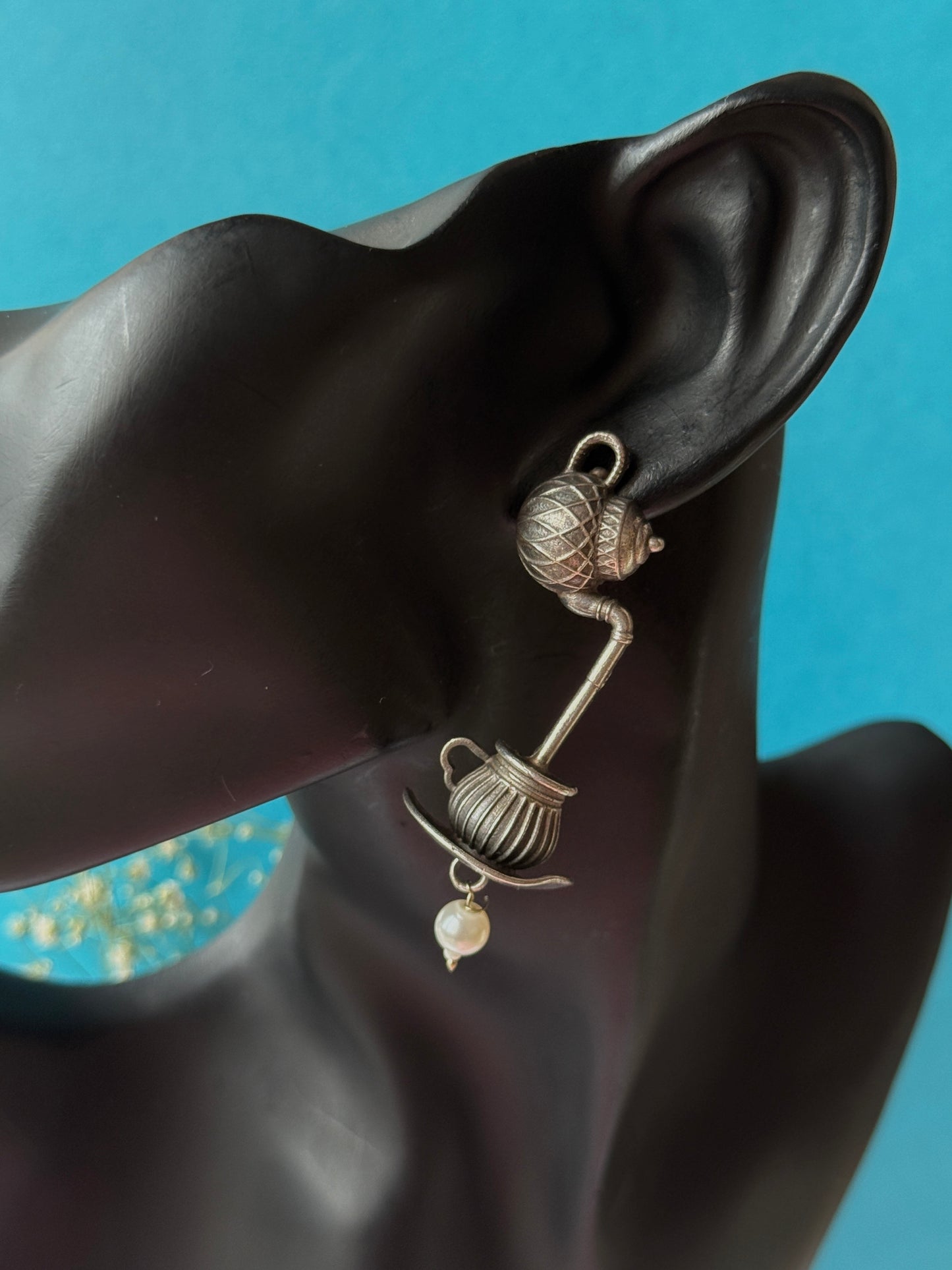 Tea Kettle Inspired Earrings