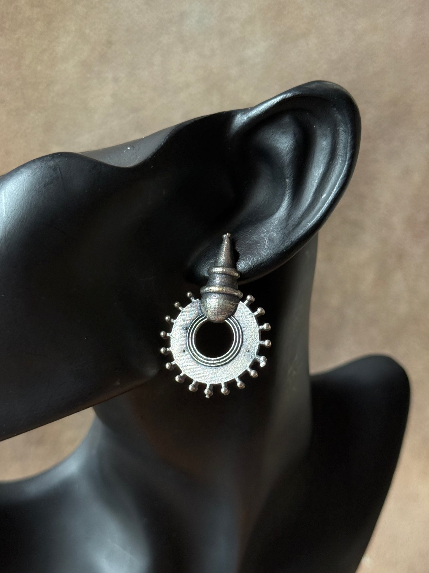Antique Touch Brass Earrings