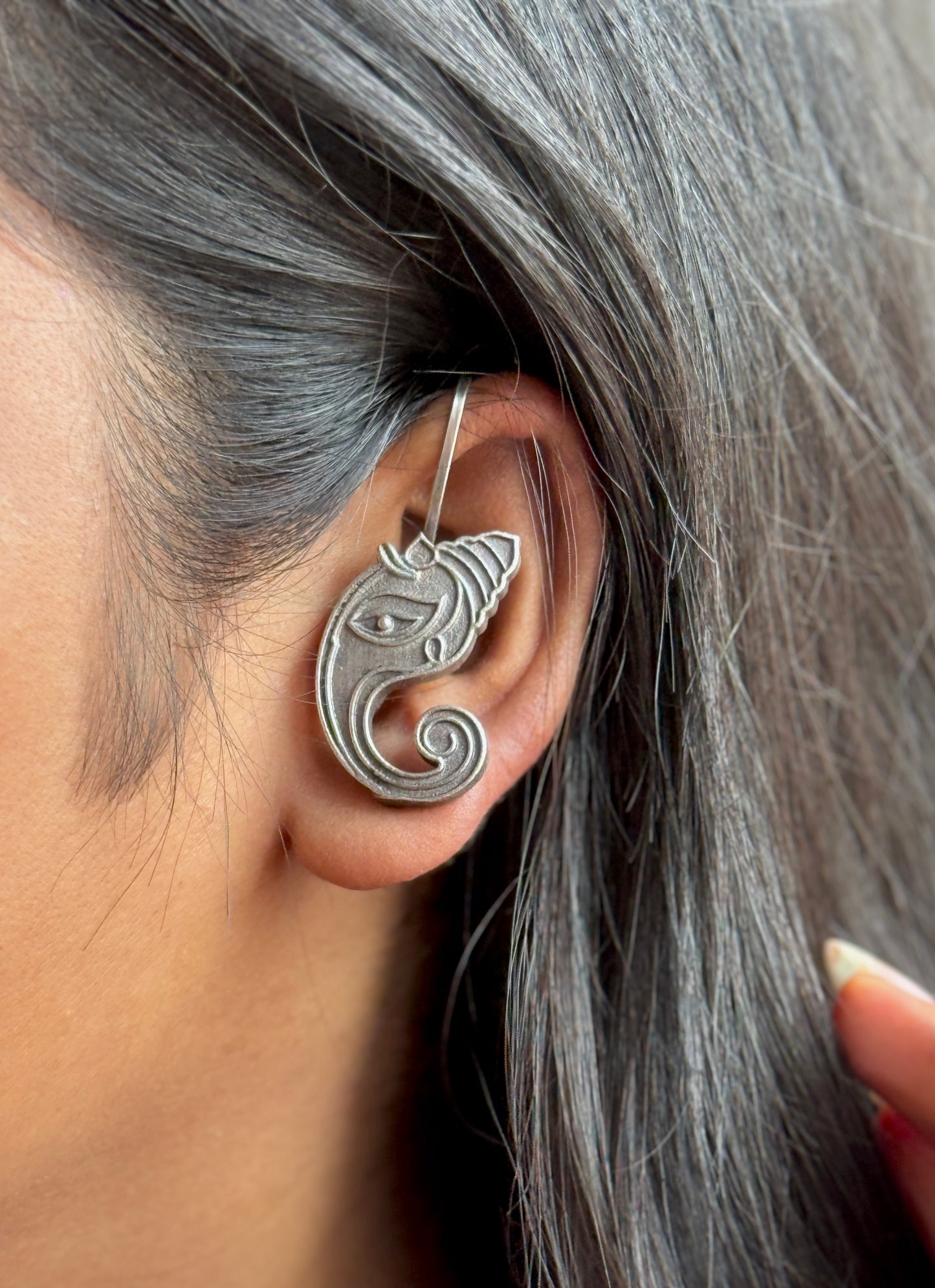 Ganeshji Inspired Ear Cuff