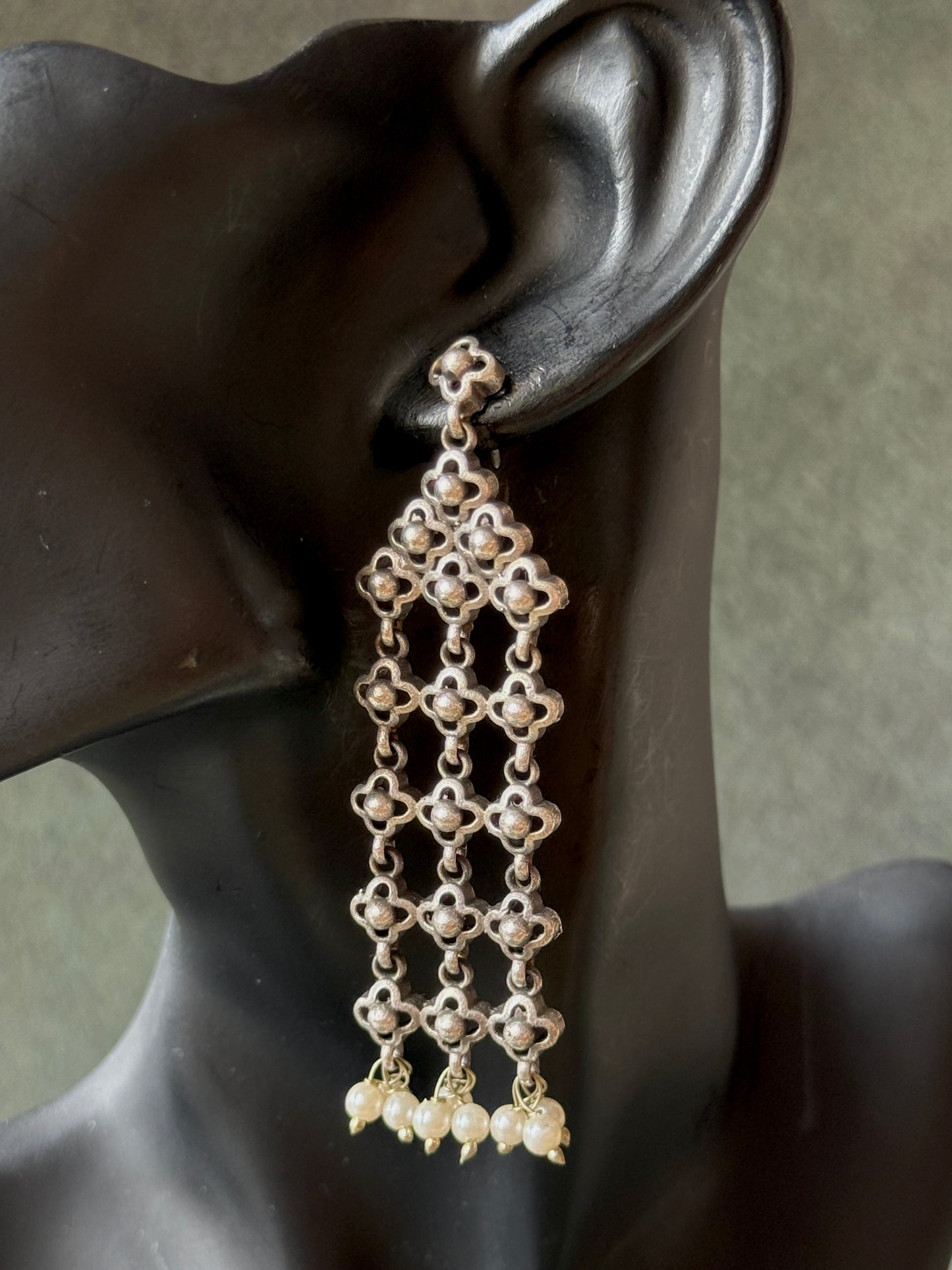 Long Hanging Chain Earrings
