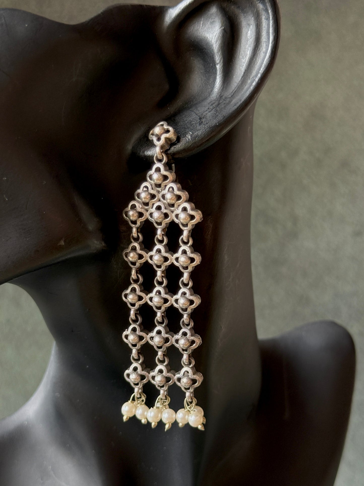 Long Hanging Chain Earrings