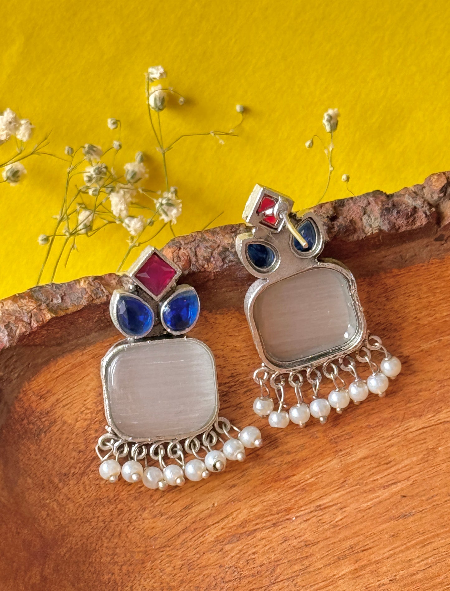 Daily Wear Silk Stone Earrings