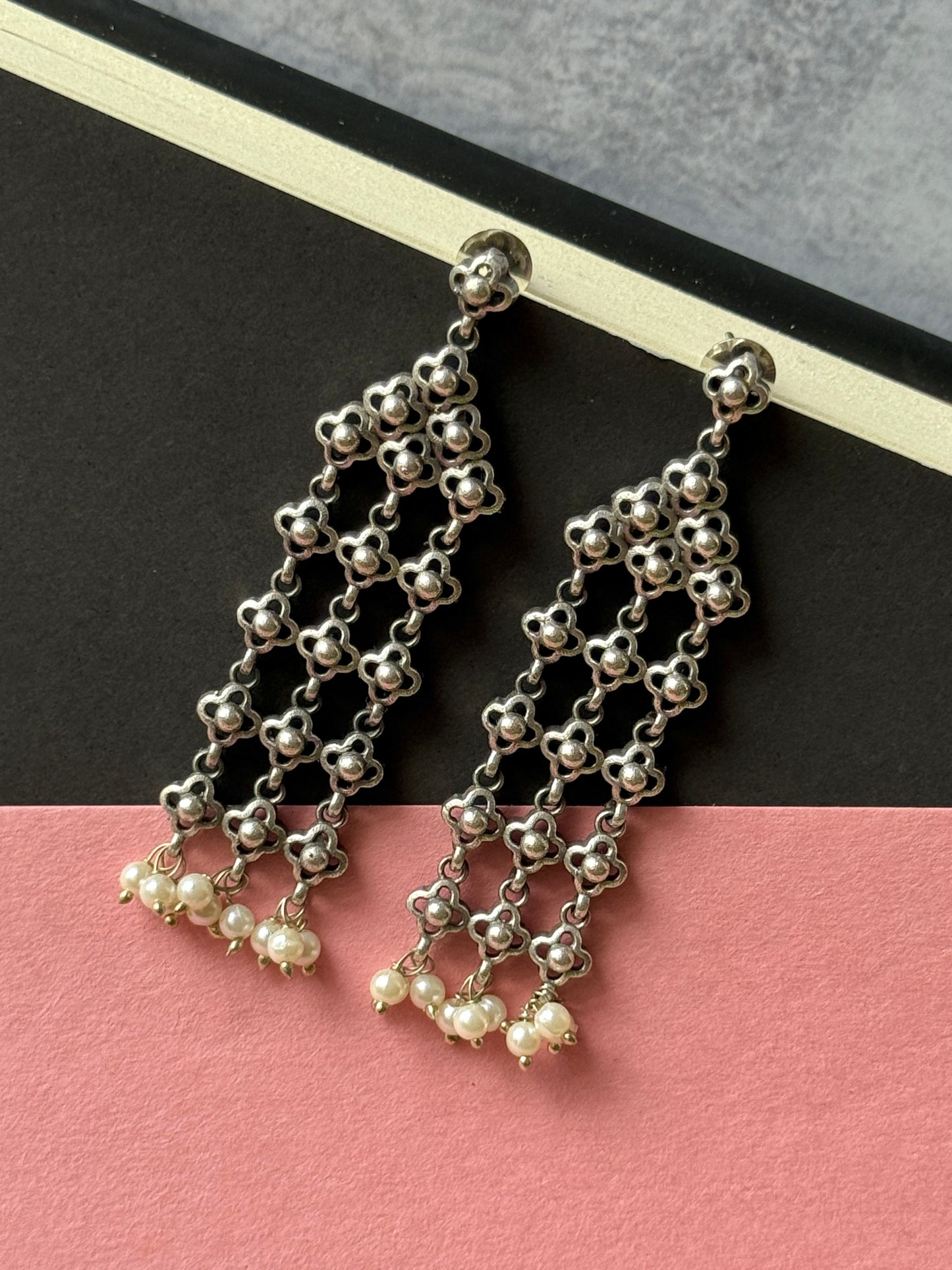 Long Hanging Chain Earrings