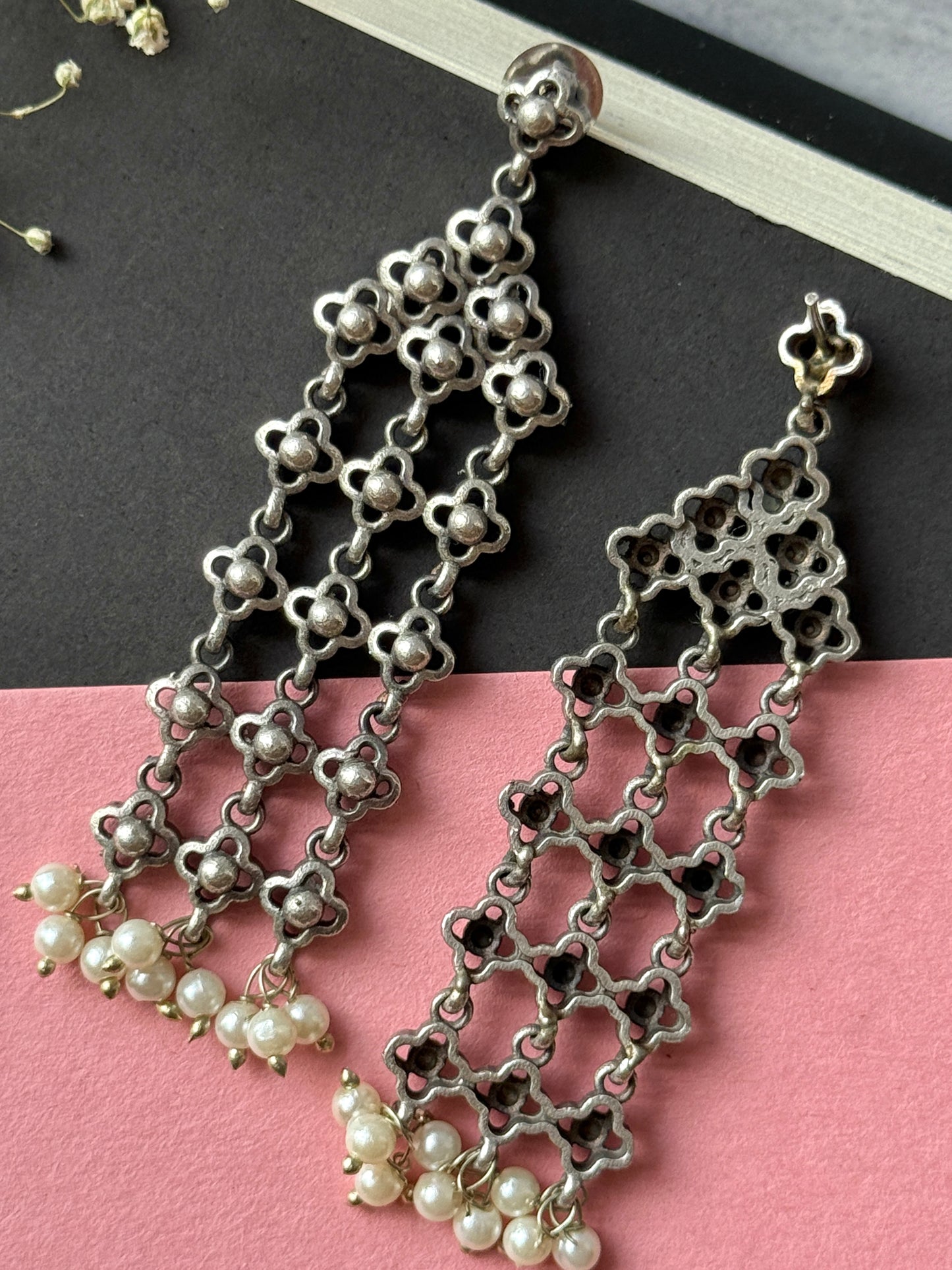 Long Hanging Chain Earrings