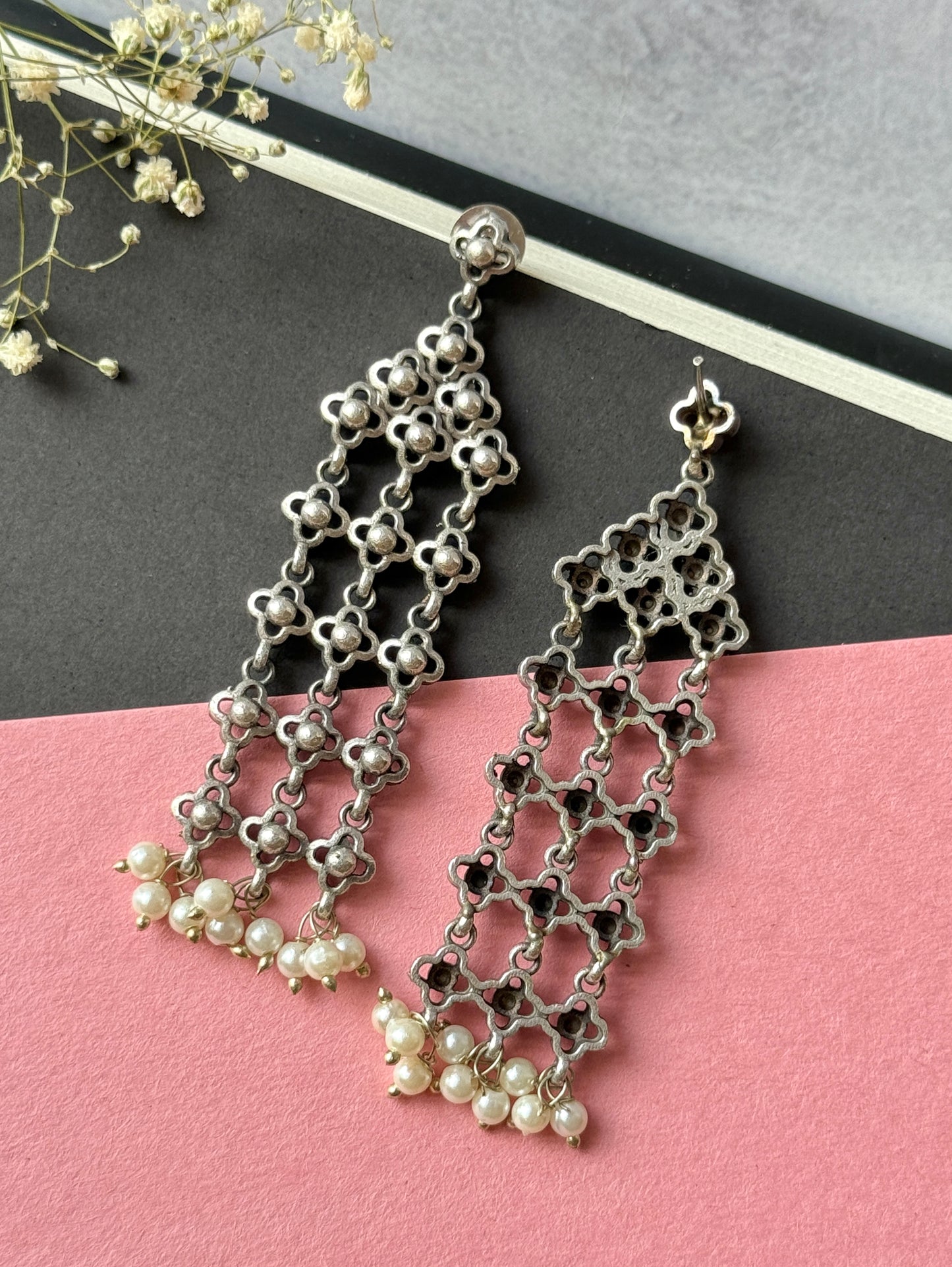 Long Hanging Chain Earrings