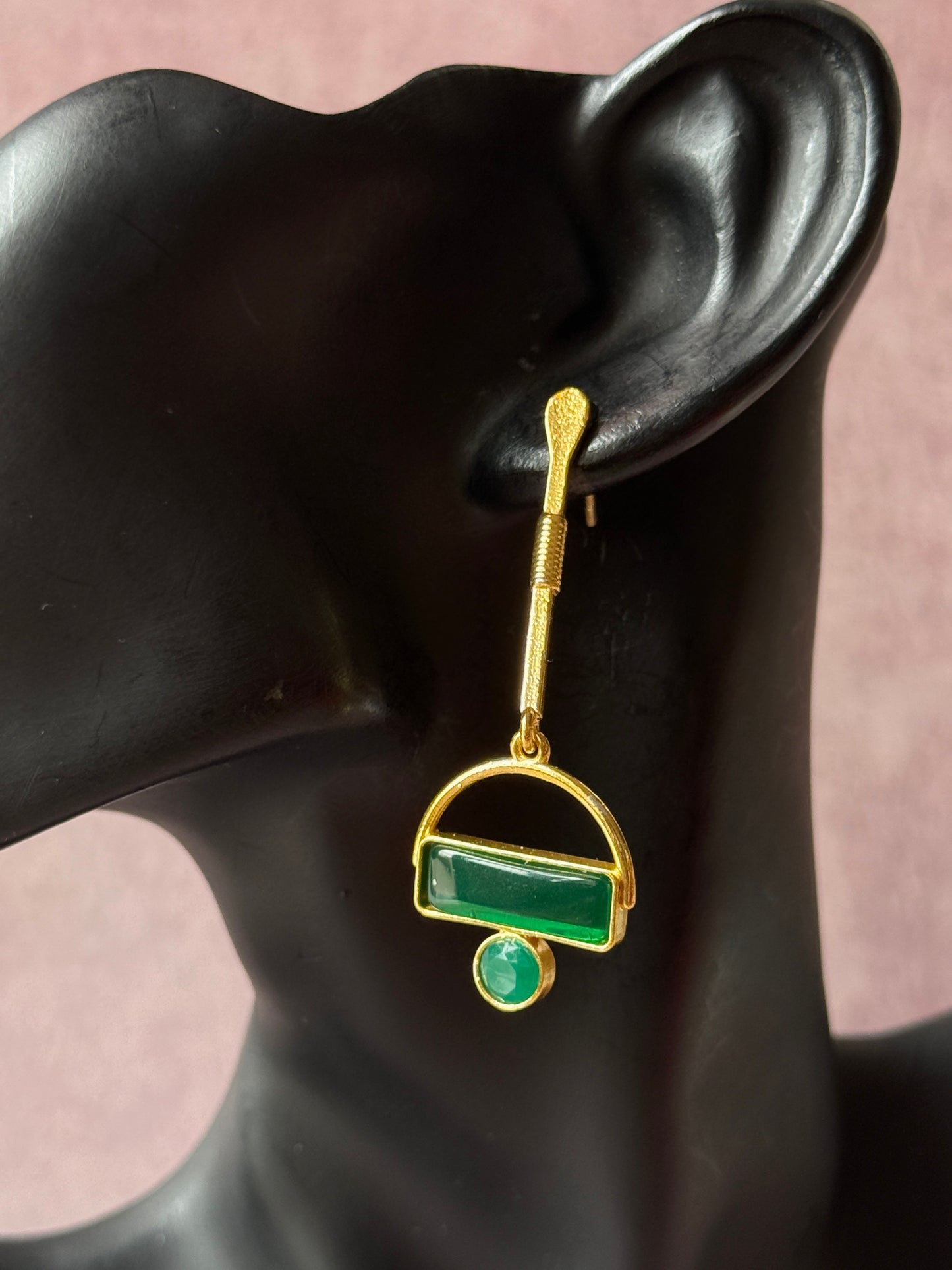 Golden Statement Long Earrings for Women