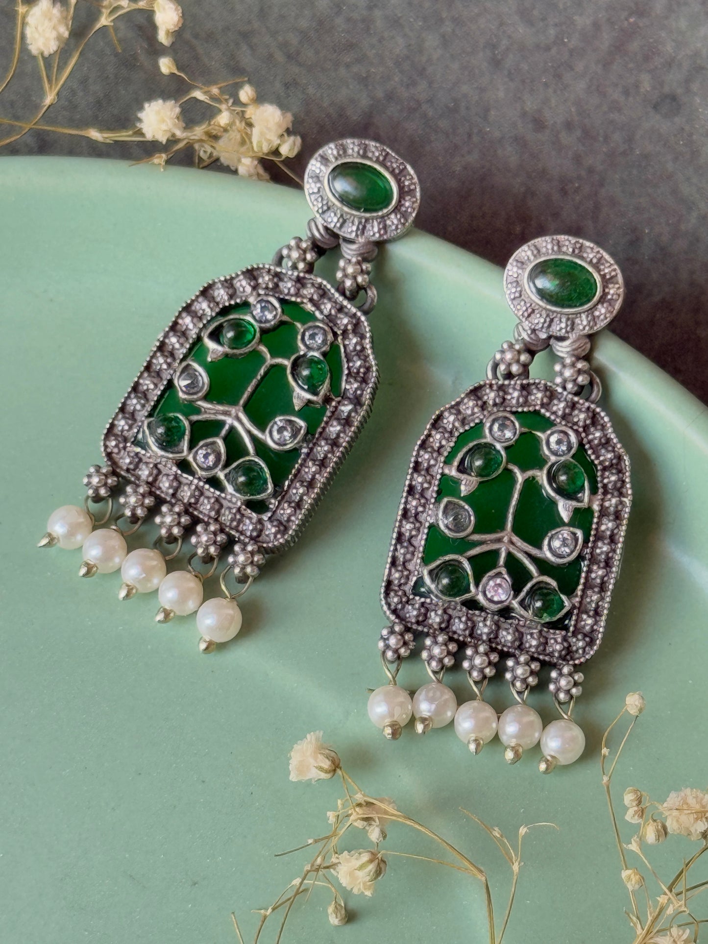 Partywear Moissanite Stone Earrings for Women