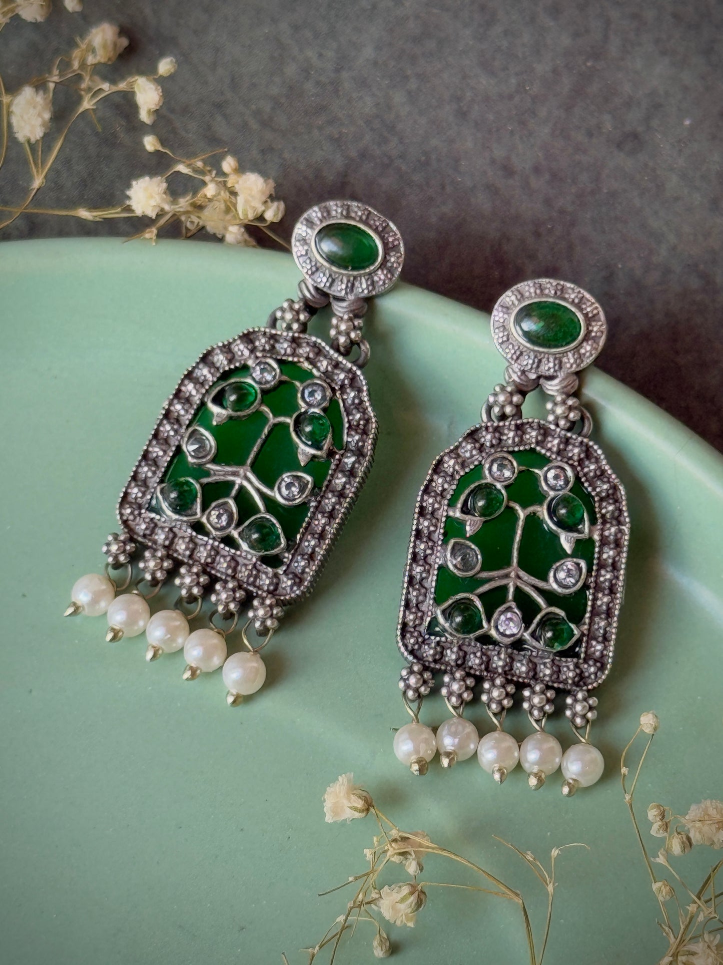 Partywear Moissanite Stone Earrings for Women