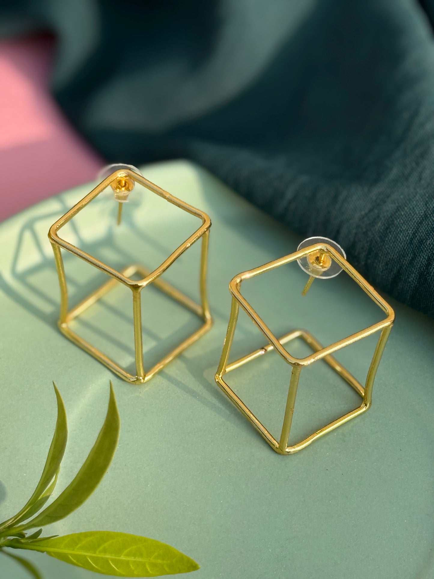 Statement Cube Earrings
