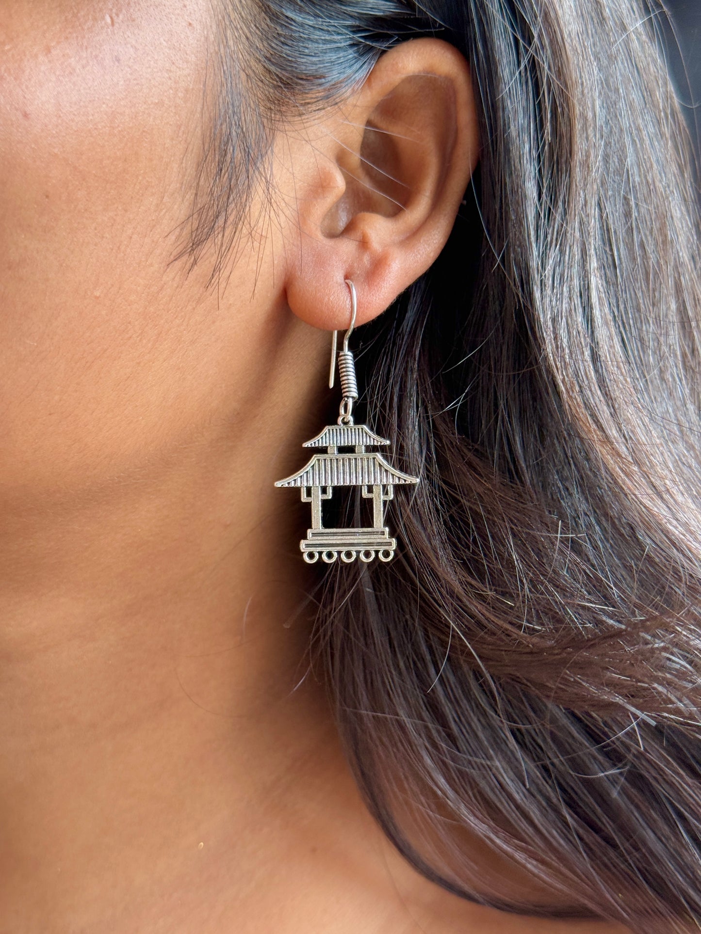 Torii Silver Replica Hook Earrings – Anti Tarnish