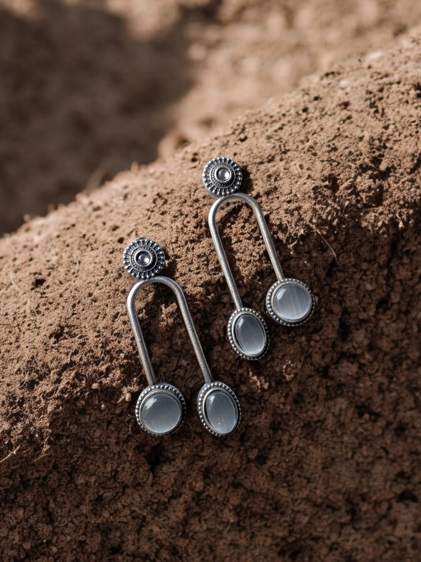 Dual Stone Elegant Women's Earrings