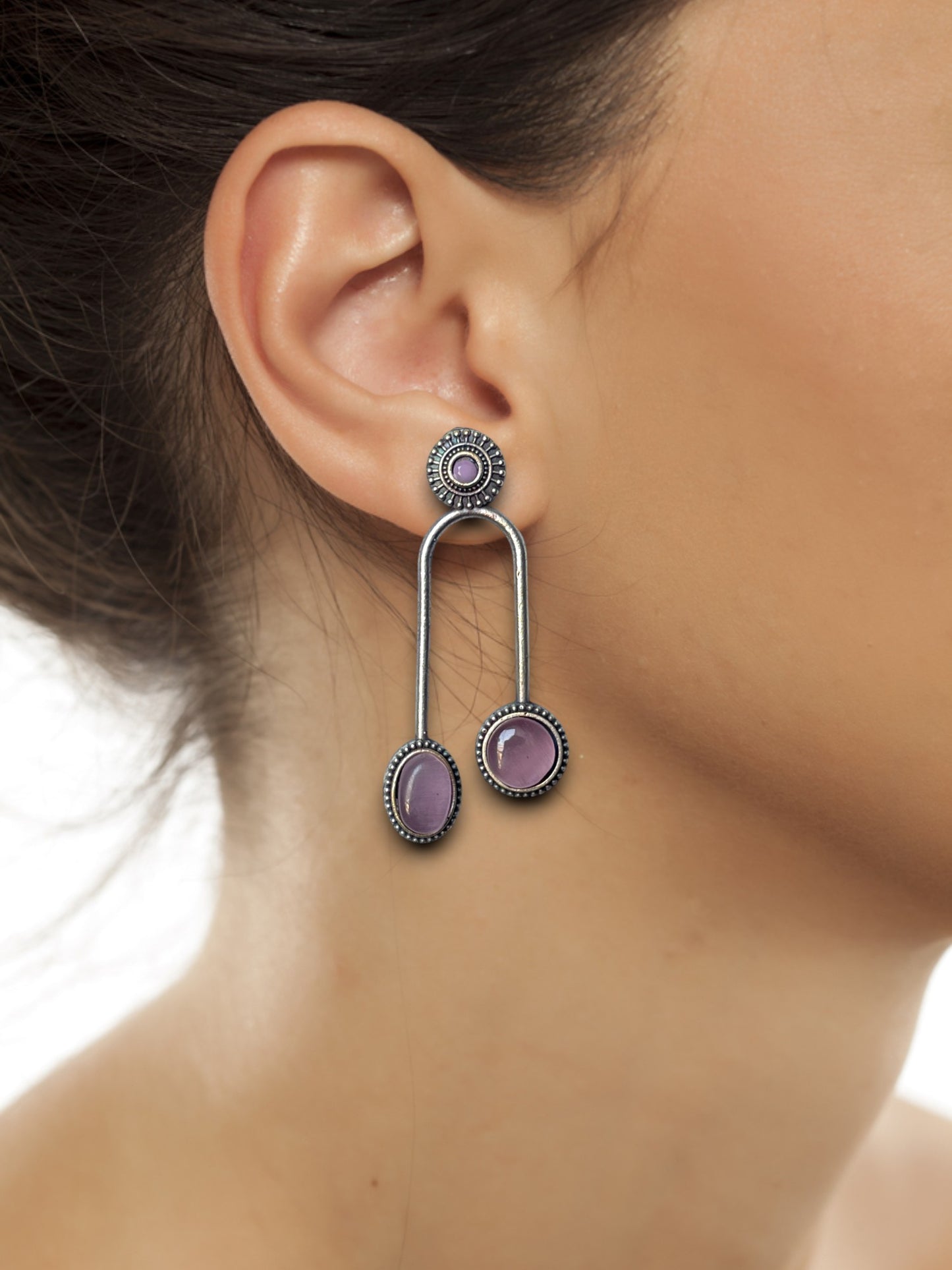 Dual Stone Elegant Women's Earrings