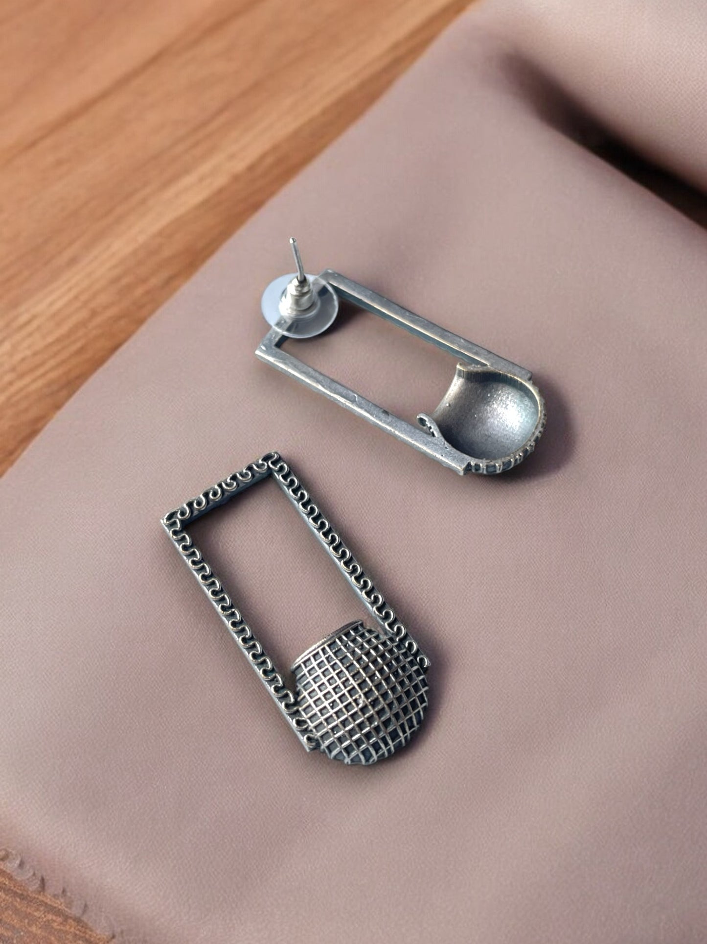 Brass Vessel Drop Earrings| Light Weight Earring