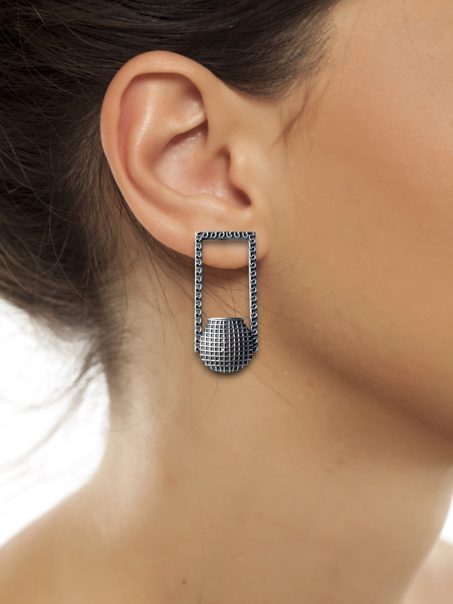 Brass Vessel Drop Earrings| Light Weight Earring